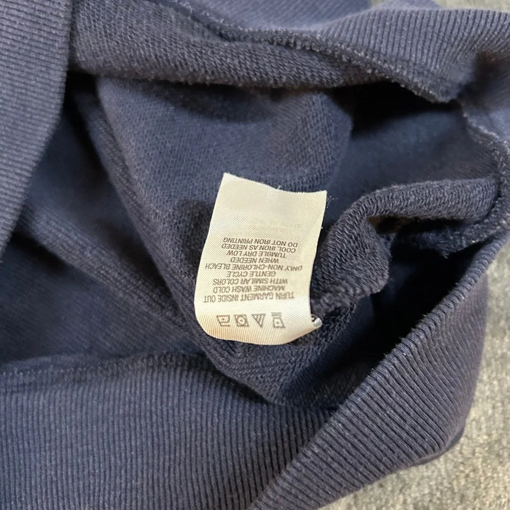 Gap Kids Navy Blue Sweatshirt Gold Hearts Print Pullover Girls Large‎ 10/12